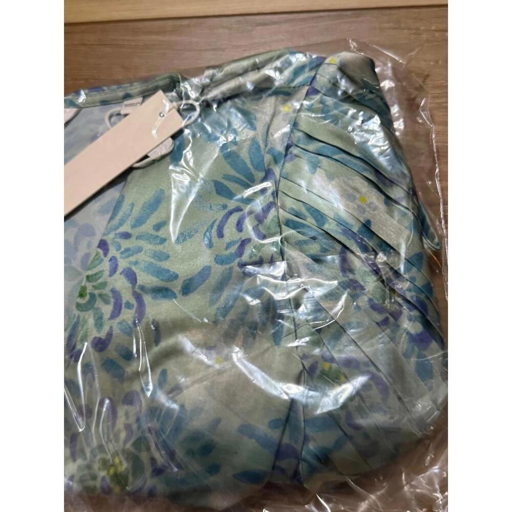 NWT! Rebecca Taylor Astera Fleur Pleated Puff-Sleeve Blouse Size XS - Picture 4 of 4
